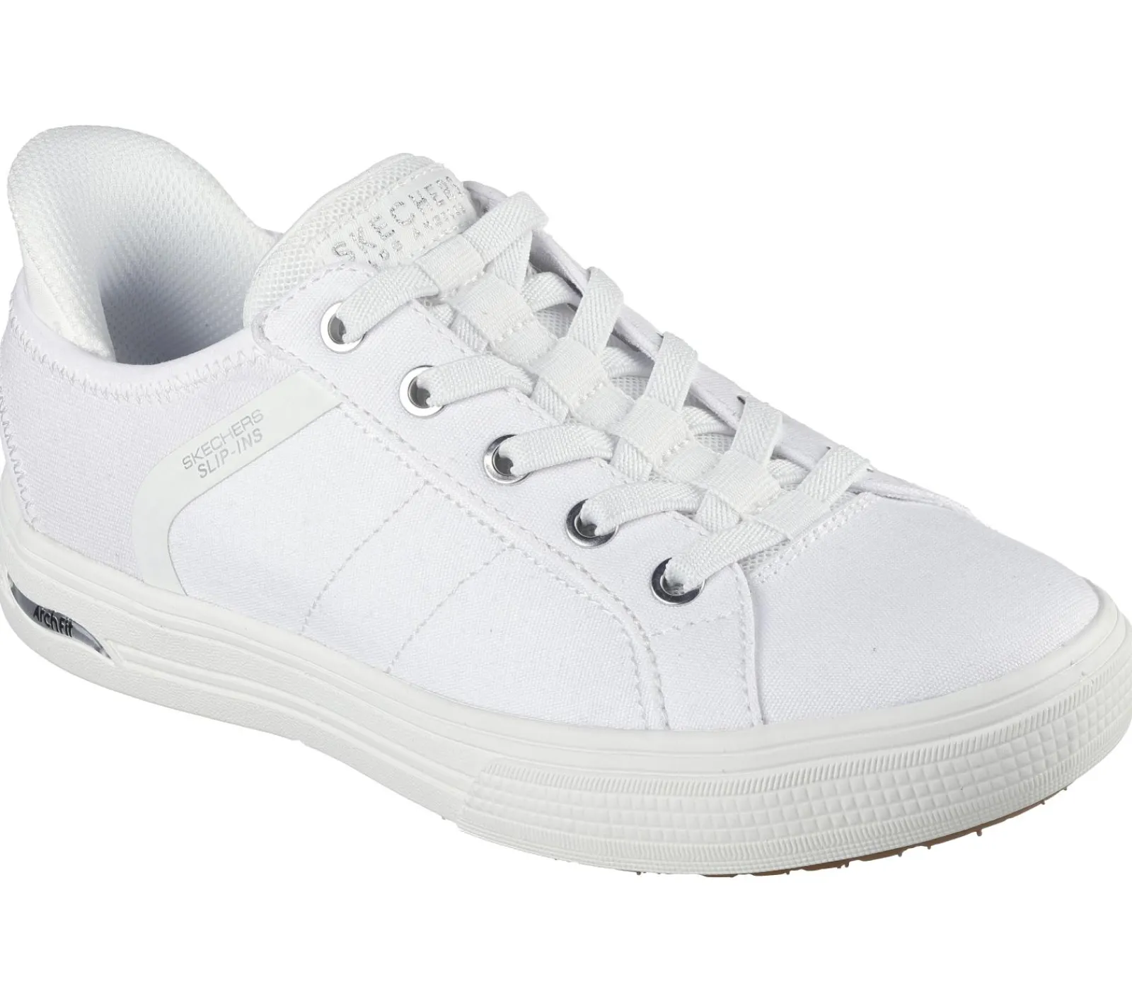 Calçado Sem Atacadores|Hands Free Slip-Ins-SKECHERS Slip-ins: Arch Fit Arcade - Forever Cozy BRANCO