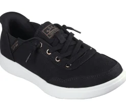 Sapatos Rasos|Calçado Sem Atacadores-SKECHERS Slip-ins: BOBS Skip Cute - B Cute Sweet PRETO