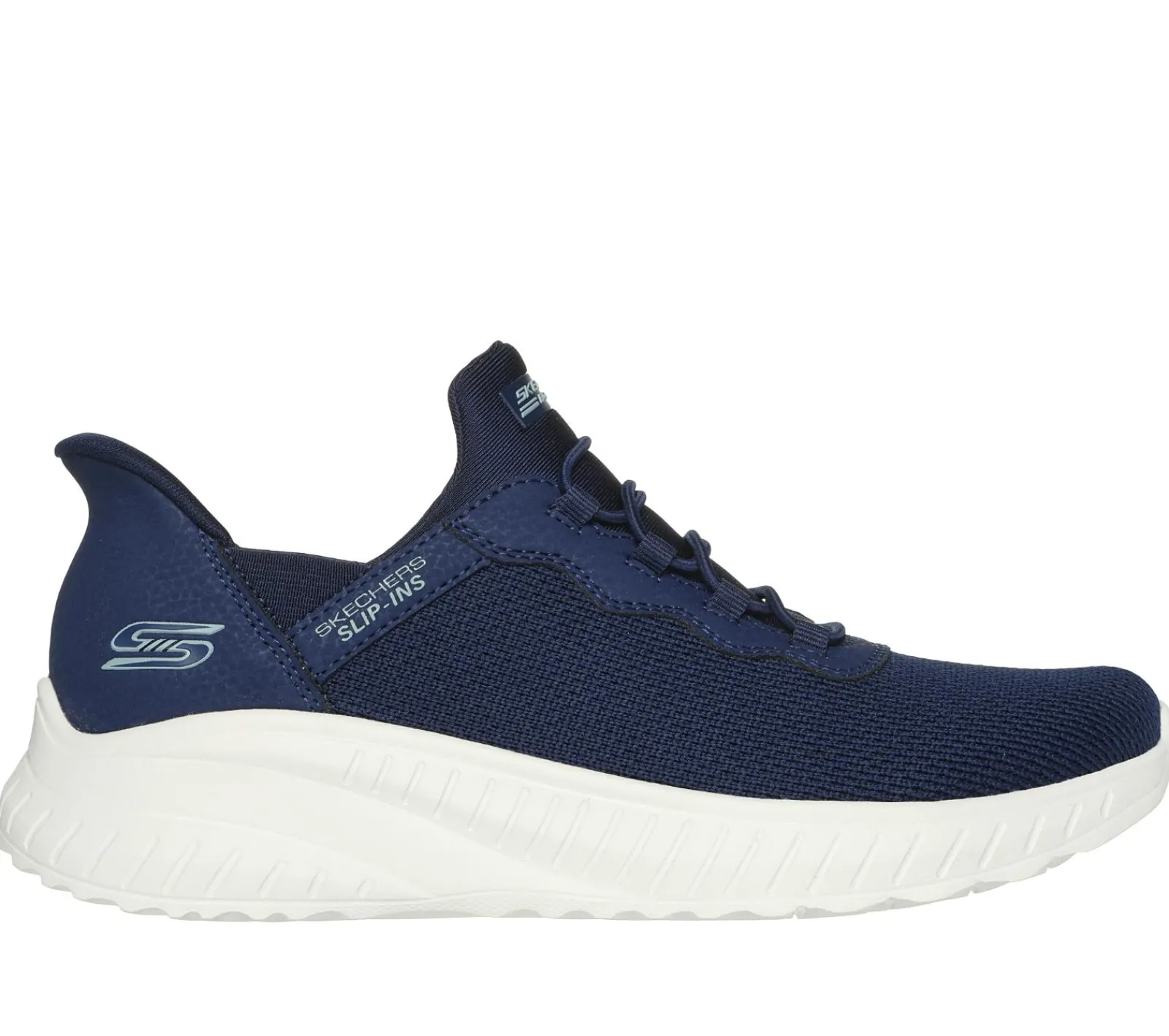 Calçado Sem Atacadores|Hands Free Slip-Ins-SKECHERS Slip-ins: BOBS Sport Squad Chaos NAVY