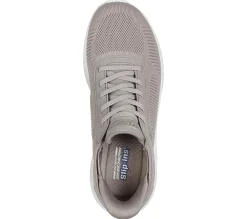 Calçado Sem Atacadores|Hands Free Slip-Ins-SKECHERS Slip-ins: BOBS Sport Squad Chaos TAUPE