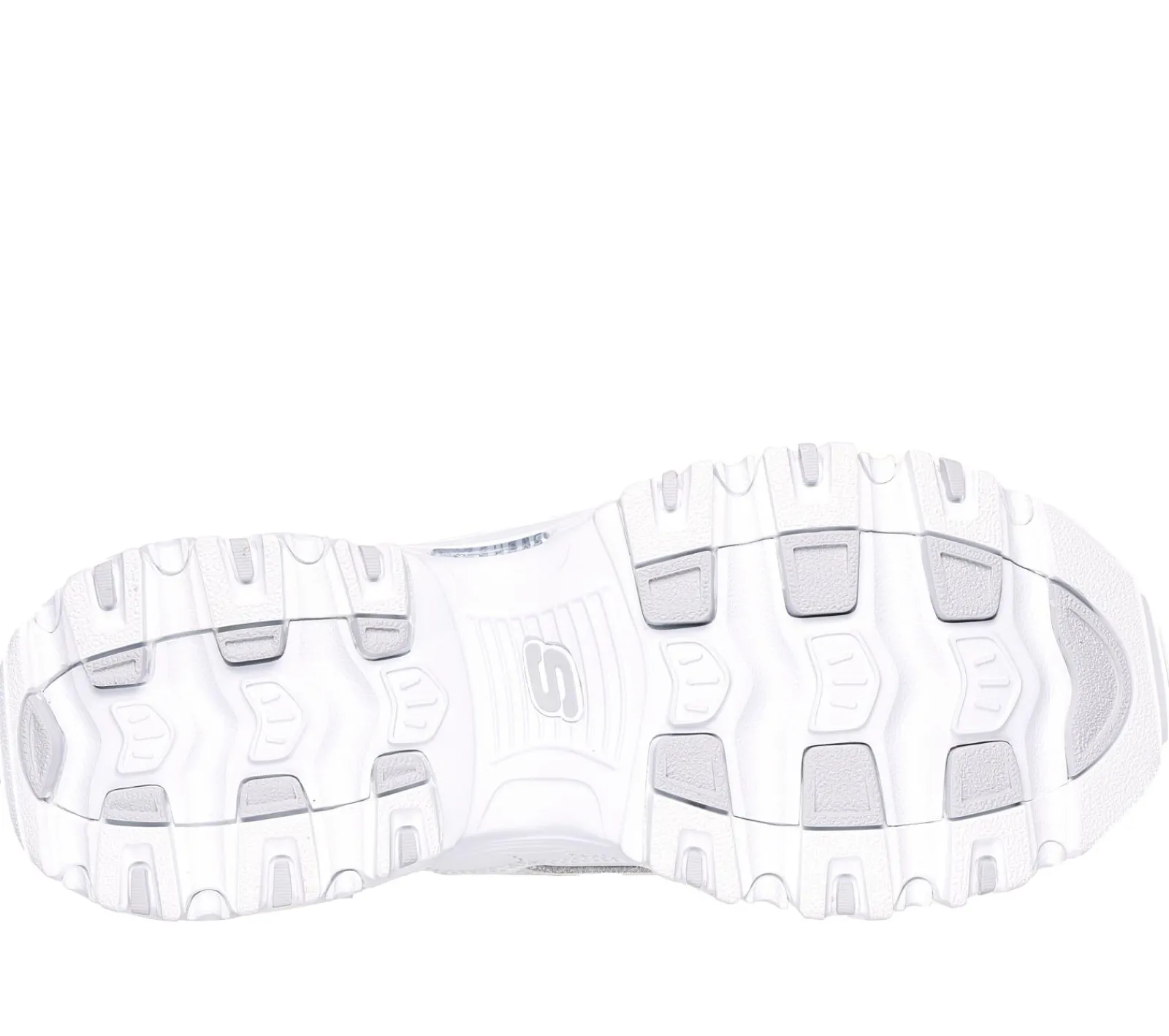 Calçado Sem Atacadores|Hands Free Slip-Ins-SKECHERS Slip-ins: D'Lites - New Scene BRANCO / PRATEADO