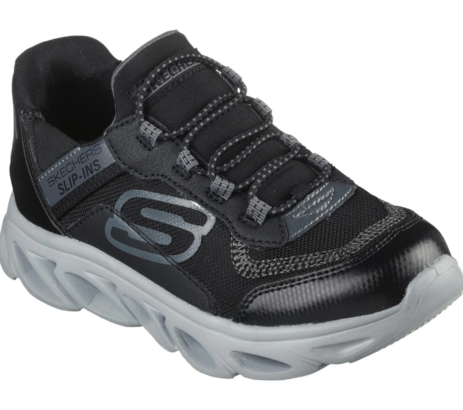 Calçado Sem Atacadores|Sapatilhas-SKECHERS Slip-Ins: Flex Glide PRETO / CARVÃO