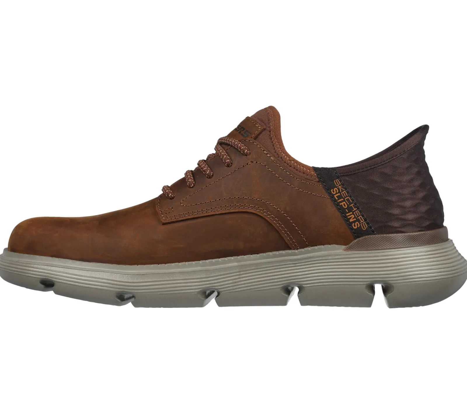 Hands Free Slip-Ins|Sapatilhas Casuais-SKECHERS Slip-ins: Garza - Gervin CASTANHO