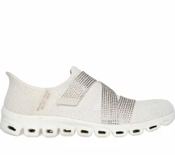 Calçado Sem Atacadores|Hands Free Slip-Ins-SKECHERS Slip-ins: Glide-Step - High Shine NATURAL / DOURADO