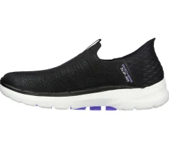 Calçado Sem Atacadores|Hands Free Slip-Ins-SKECHERS Slip-ins: GO WALK 6 - Fabulous View PRETO / LAVANDA