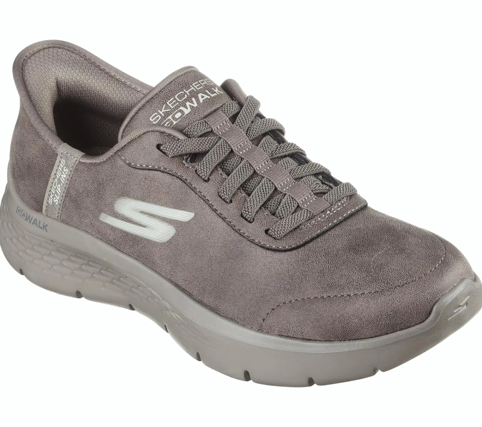Calçado Sem Atacadores|Hands Free Slip-Ins-SKECHERS Slip-ins: GO WALK Flex - Mali CASTANHO
