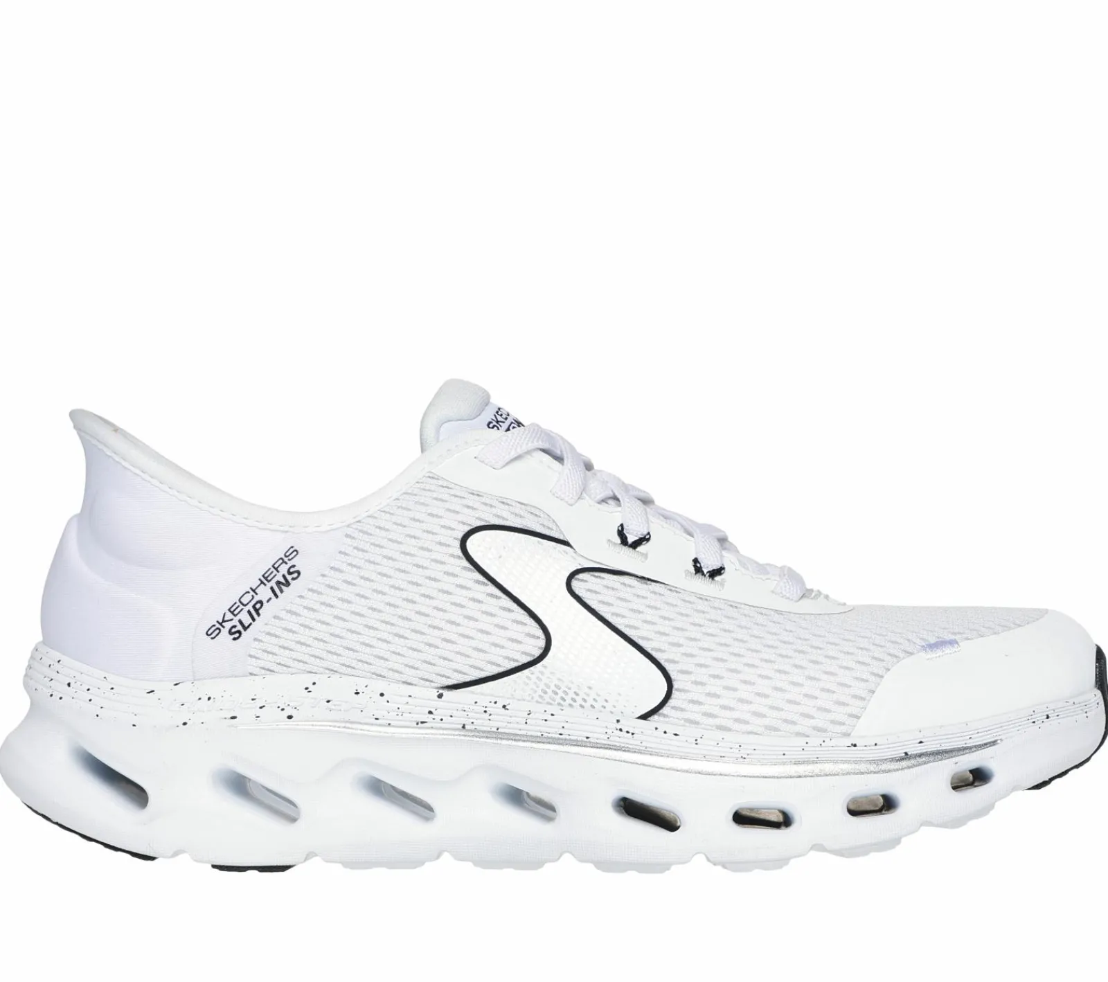 Calçado Sem Atacadores|Hands Free Slip-Ins-SKECHERS Slip-ins: GO WALK Glide-Step 2.0 BRANCO / PRETO