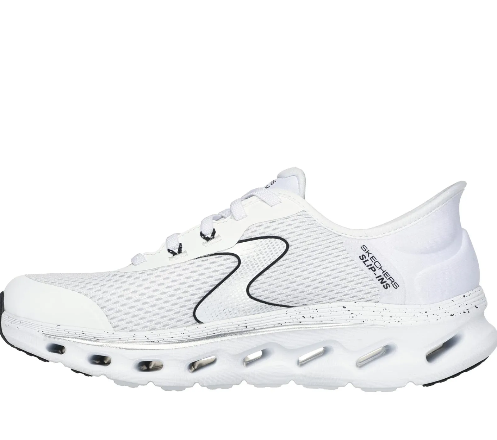 Calçado Sem Atacadores|Hands Free Slip-Ins-SKECHERS Slip-ins: GO WALK Glide-Step 2.0 BRANCO / PRETO