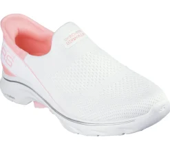 Calçado Sem Atacadores|Hands Free Slip-Ins-SKECHERS Slip-ins: GO WALK 7 - Mia BRANCO / ROSA
