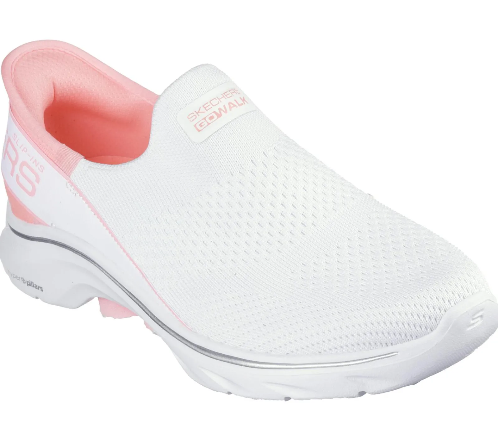 Calçado Sem Atacadores|Hands Free Slip-Ins-SKECHERS Slip-ins: GO WALK 7 - Mia BRANCO / ROSA