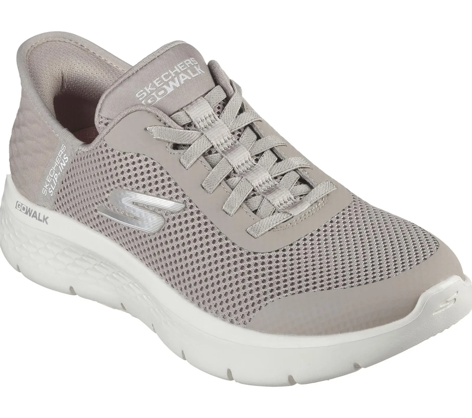 Calçado Sem Atacadores|Hands Free Slip-Ins-SKECHERS Slip-ins: GO WALK Flex - Grand Entry TAUPE
