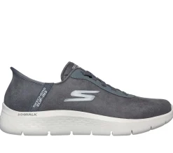 Calçado Sem Atacadores|Hands Free Slip-Ins-SKECHERS Slip-ins: GO WALK Flex - Smooth Motion CINZENTO