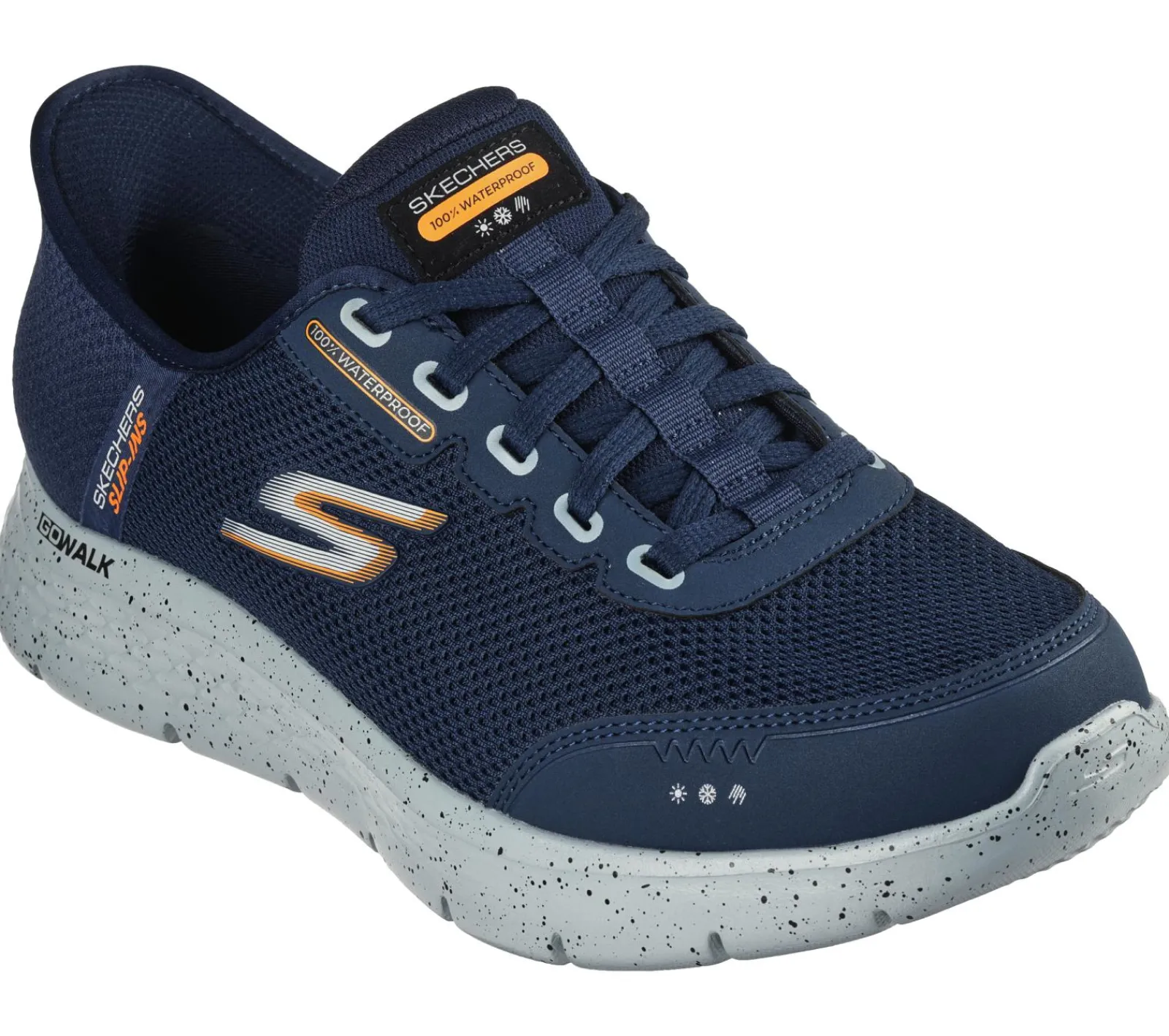 Calçado Sem Atacadores|Hands Free Slip-Ins-SKECHERS Slip-ins: GO WALK Flex - Waterproof NAVY