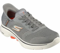 Calçado Sem Atacadores|Hands Free Slip-Ins-SKECHERS Slip-ins: GO WALK 7 - Free Hand 2 CINZENTO / LARANJA