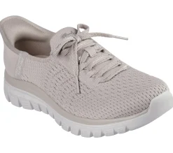 Calçado Sem Atacadores|Hands Free Slip-Ins-SKECHERS Slip-ins: Graceful - First Blush TAUPE