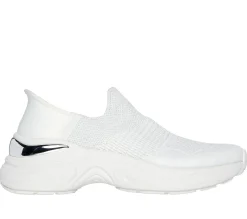 Calçado Sem Atacadores|Hands Free Slip-Ins-SKECHERS Slip-ins: Hazel - Priya BRANCO / PRATEADO