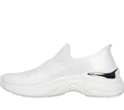 Calçado Sem Atacadores|Hands Free Slip-Ins-SKECHERS Slip-ins: Hazel - Priya BRANCO / PRATEADO