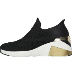 Sapatos De Cunha|Calçado Sem Atacadores-SKECHERS Slip-ins Mark Nason: A Wedge - Crecent PRETO
