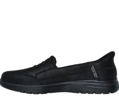 Calçado Sem Atacadores|Sapatilhas Casuais-SKECHERS Slip-ins: On-the-GO Flex PRETO