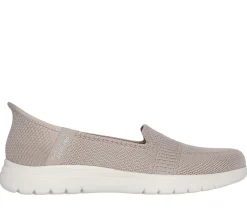 Sapatos Rasos|Calçado Sem Atacadores-SKECHERS Slip-ins: On-the-GO Flex - Camellia TAUPE