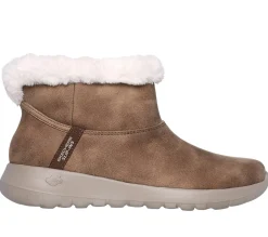 Calçado Sem Atacadores|Botas-SKECHERS Slip-ins: On-the-GO Joy - Cozy Dream CASTANHO CLARO