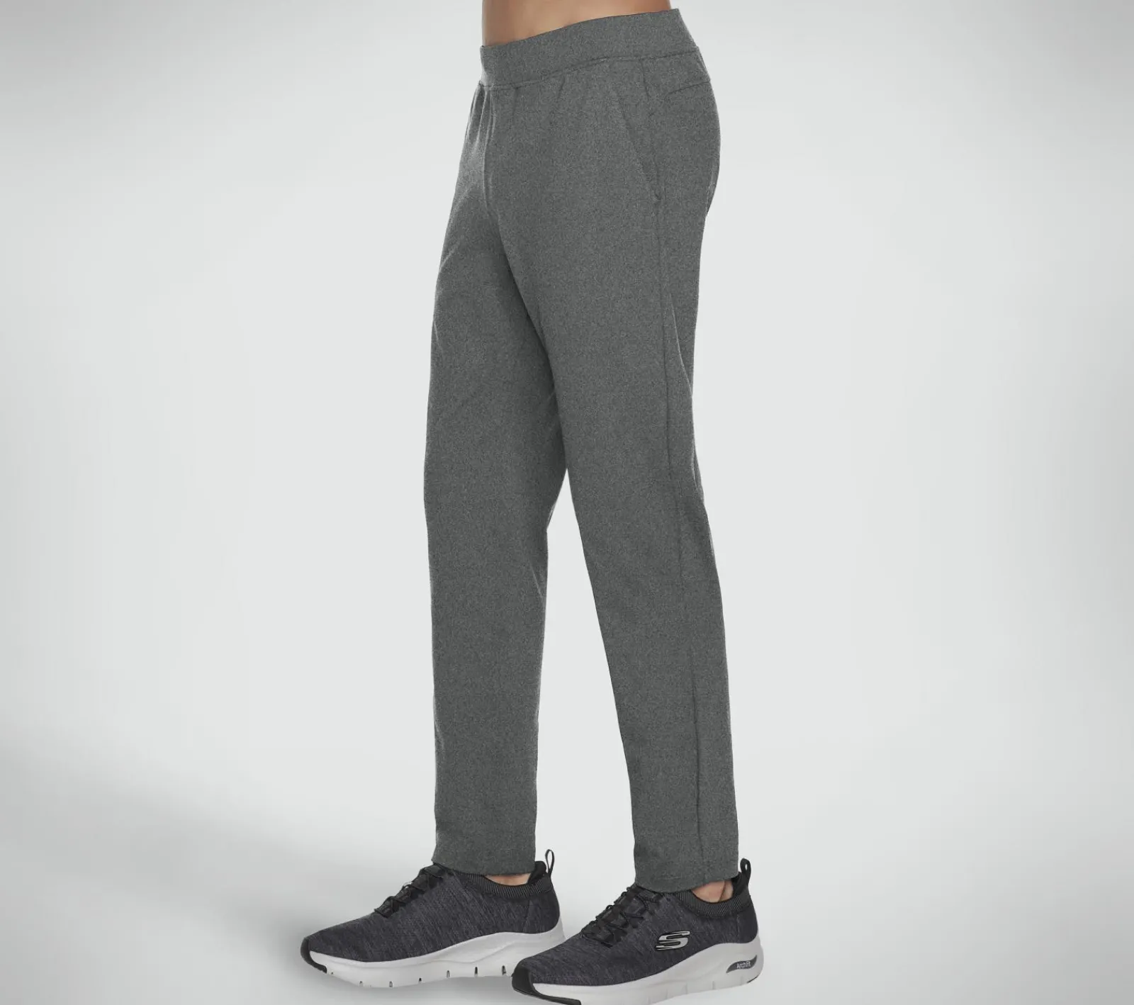Calças|Partes De Baixo-SKECHERS Slip-Ins Pant Controller Tapered CINZENTO