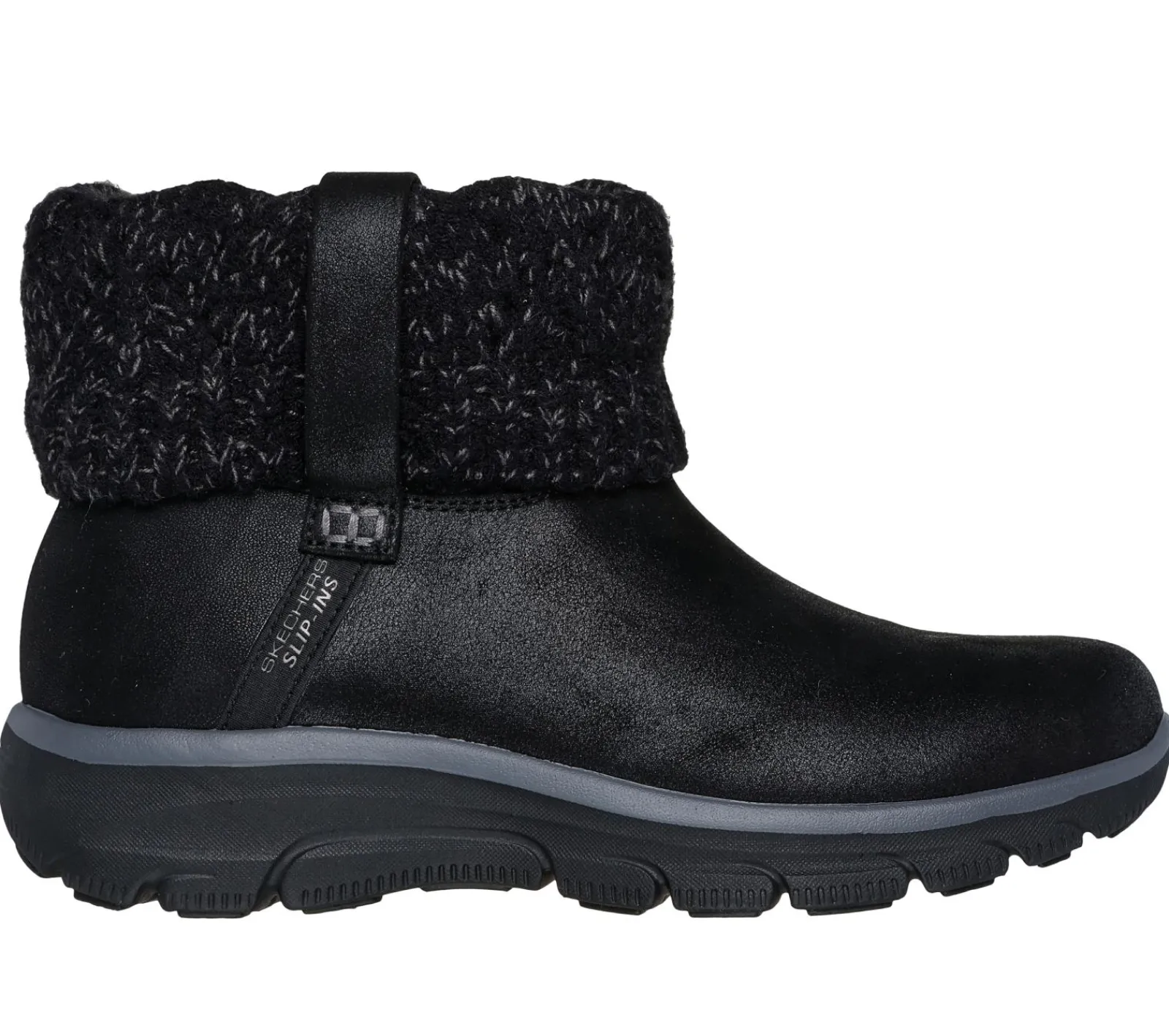 Calçado Sem Atacadores|Botas-SKECHERS Slip-ins Relaxed Fit: Easy Going - Cozy Weather 2 PRETO
