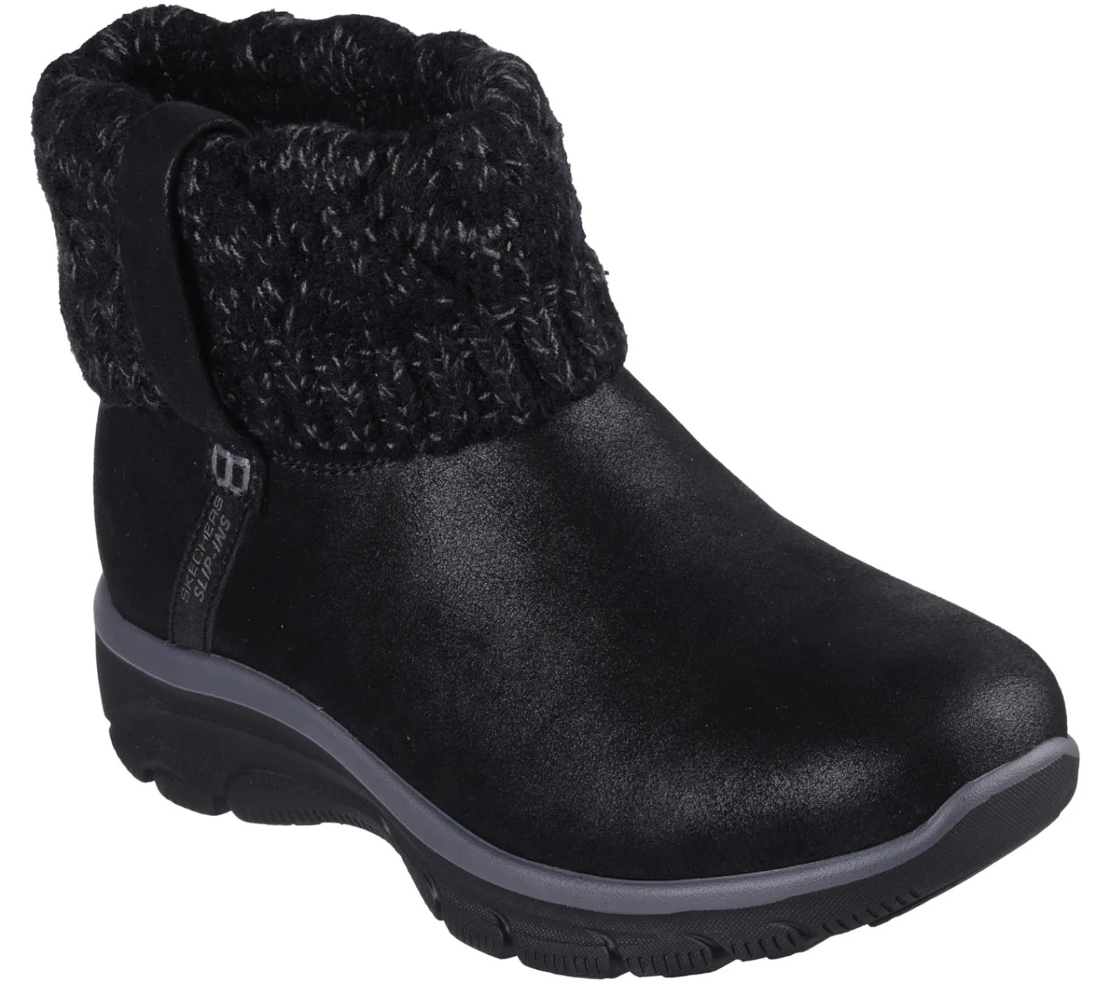 Calçado Sem Atacadores|Botas-SKECHERS Slip-ins Relaxed Fit: Easy Going - Cozy Weather 2 PRETO