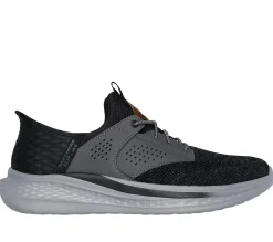Hands Free Slip-Ins-SKECHERS Slip-ins Relaxed Fit: Slade - Caster PRETO / CINZENTO