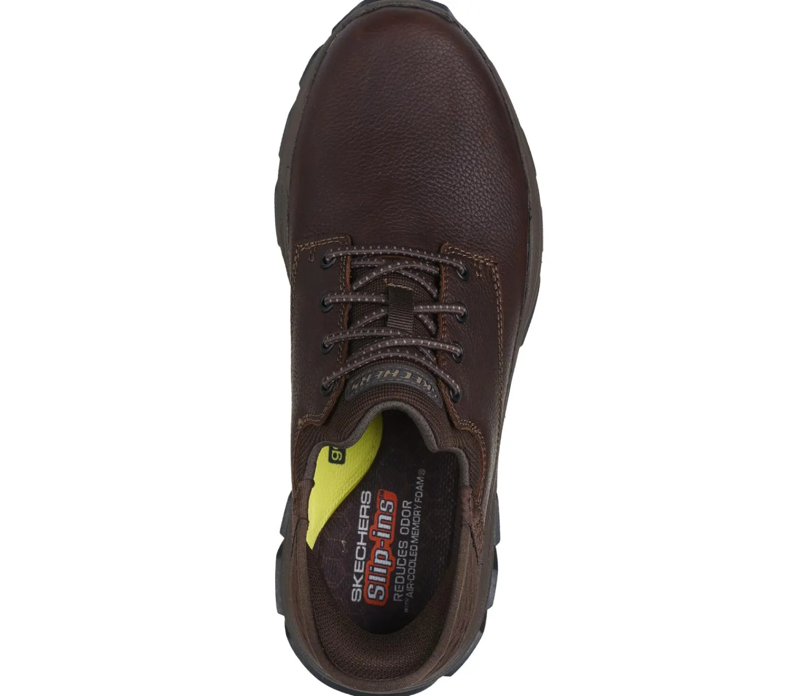 Hands Free Slip-Ins-SKECHERS Slip-ins: Respected - Garville VERMELHO / CASTANHO