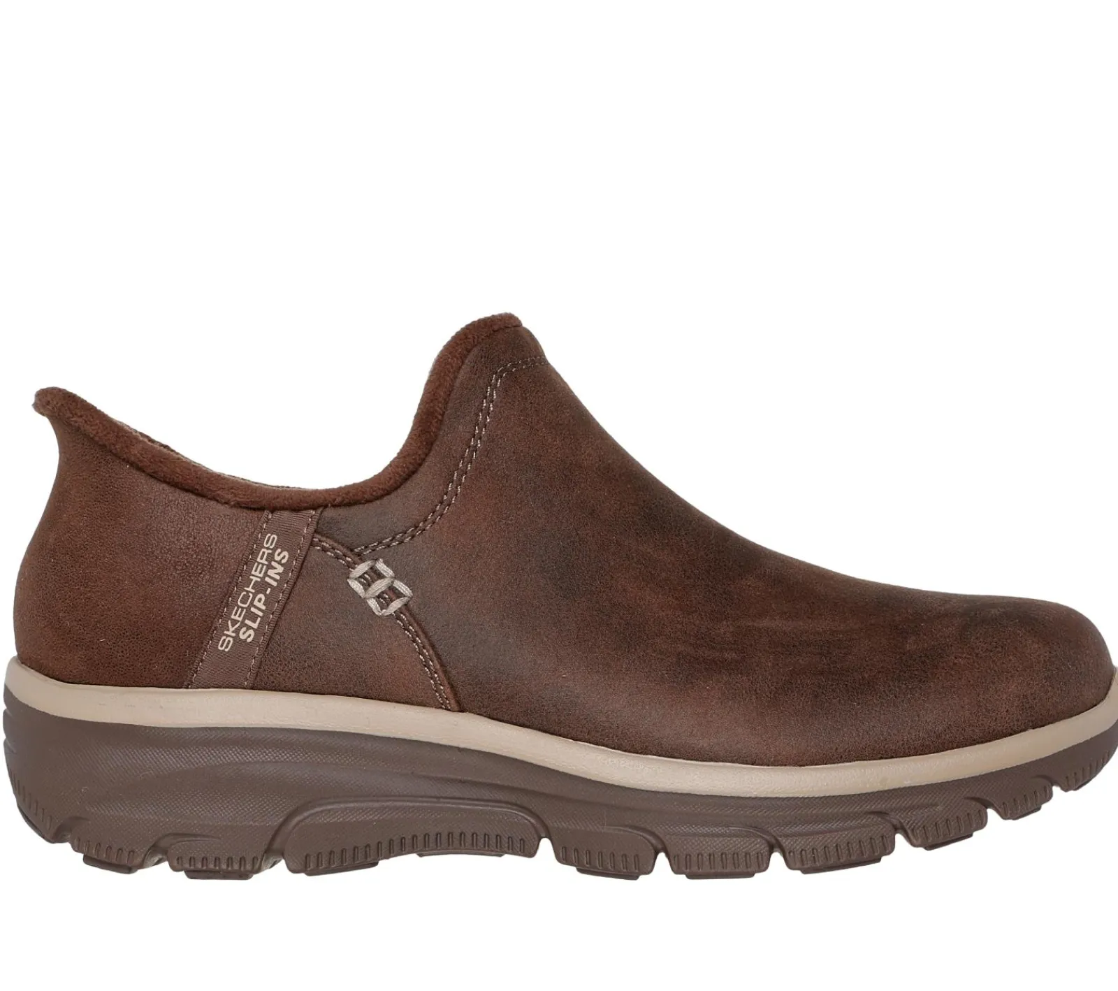 Calçado Sem Atacadores|Botas-SKECHERS Slip-ins RF: Easy Going - Modern Hour CHOCOLATE