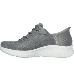 Com Atacadores|Calçado Sem Atacadores-SKECHERS Slip-ins: Skech-Lite Pro - Natural CINZENTO / MENTA