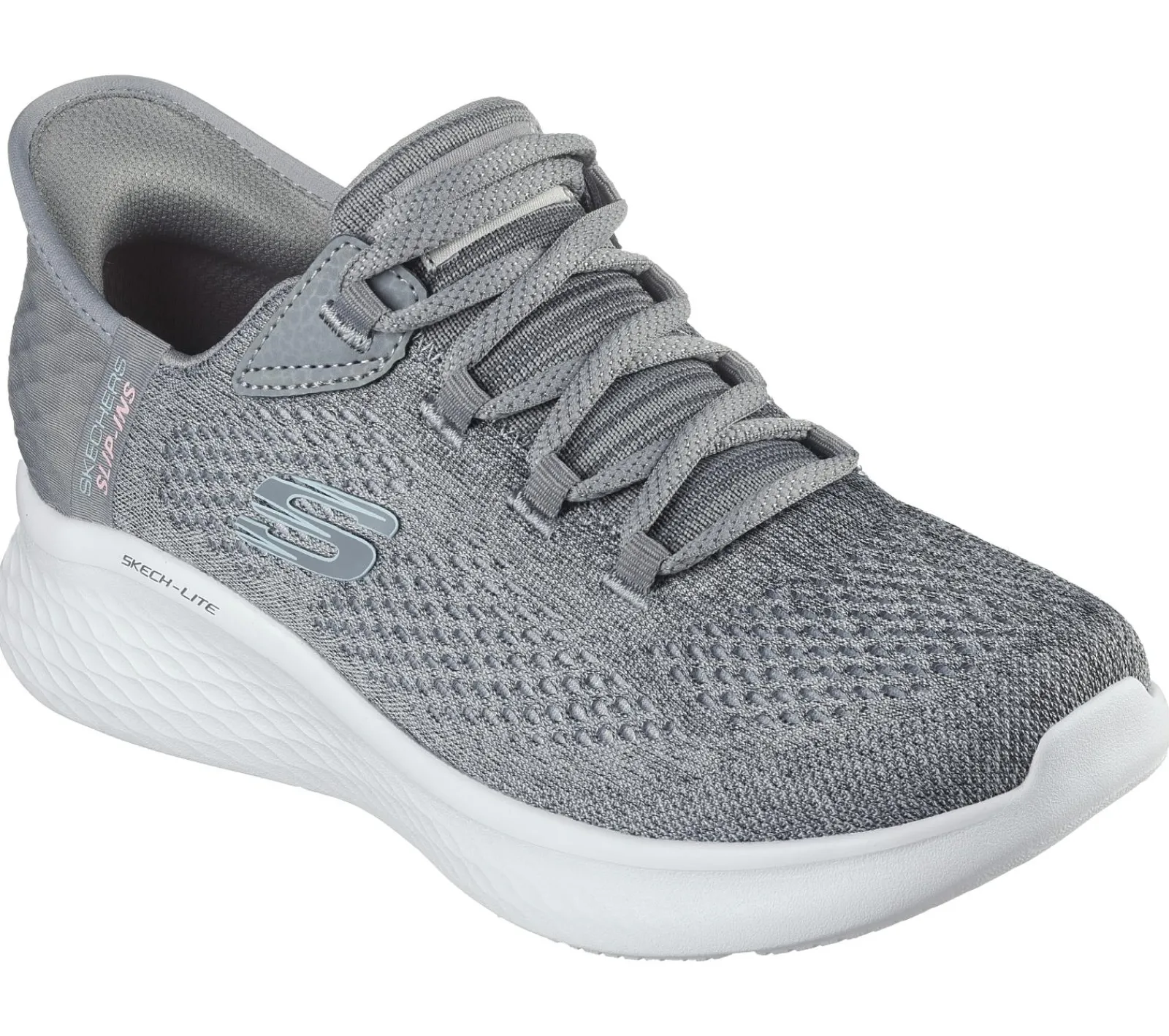 Com Atacadores|Calçado Sem Atacadores-SKECHERS Slip-ins: Skech-Lite Pro - Natural CINZENTO / MENTA