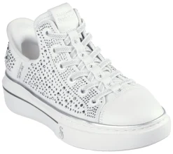 Hands Free Slip-Ins|Sapatilhas Casuais-SKECHERS Slip-ins: Snoop One - Rhine-Stoned BRANCO