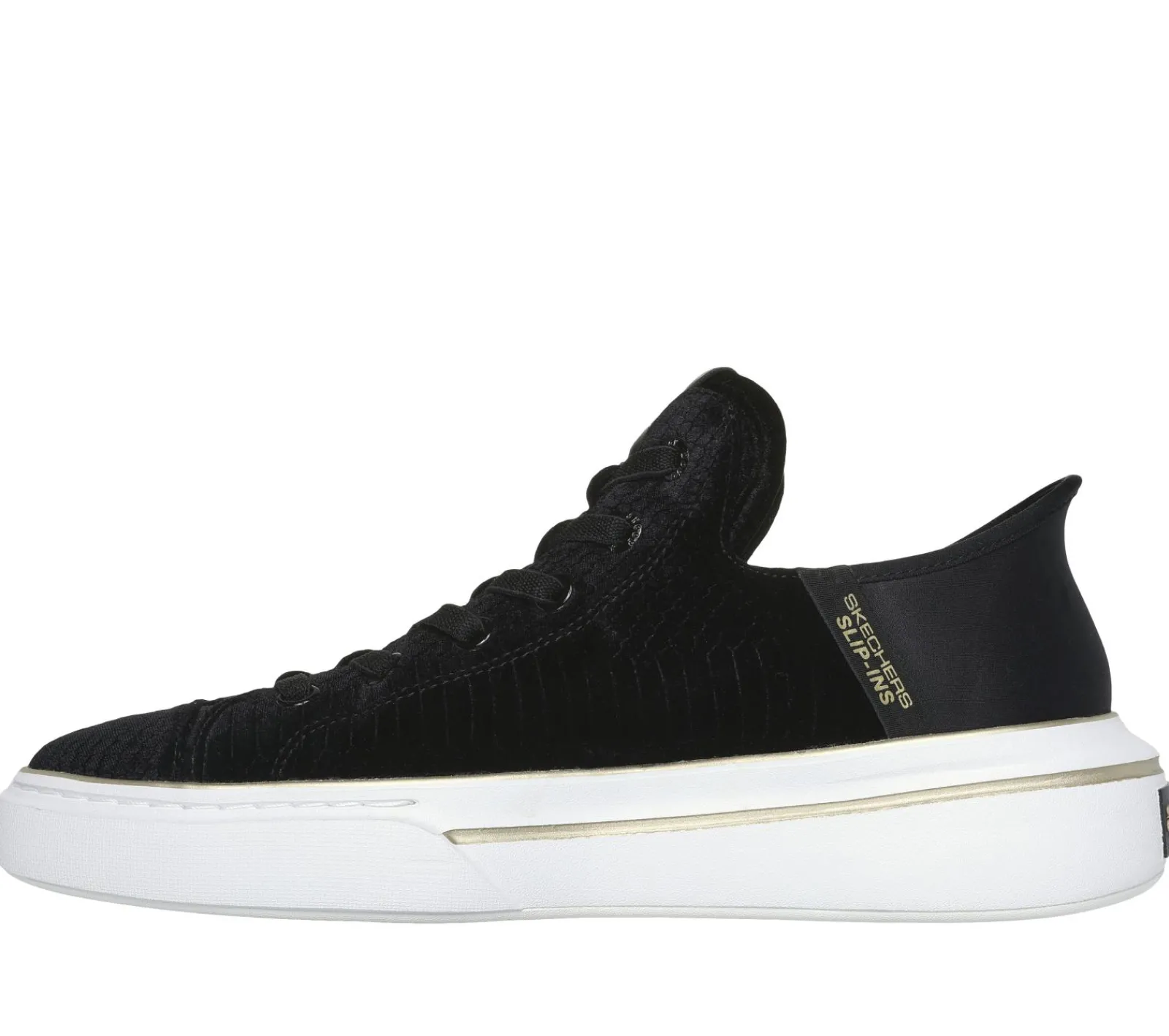 Hands Free Slip-Ins|Sapatilhas Casuais-SKECHERS Slip-ins: Snoop One - Boss Life Velvet PRETO