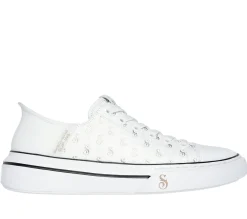 Hands Free Slip-Ins-SKECHERS Slip-ins: Snoop One - Low Dogg S-Print BRANCO / DOURADO