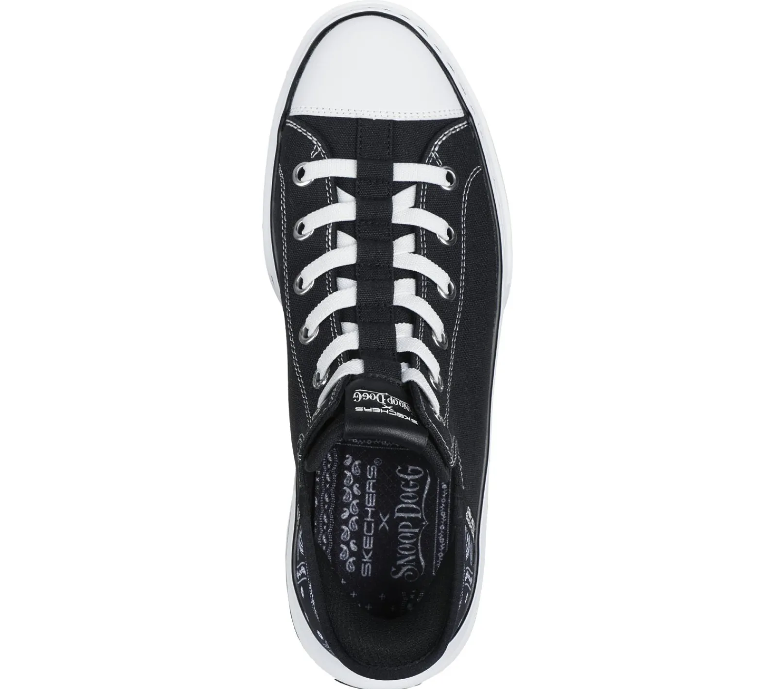 Hands Free Slip-Ins|Sapatilhas Casuais-SKECHERS Slip-ins: Snoop One - OG Canvas PRETO