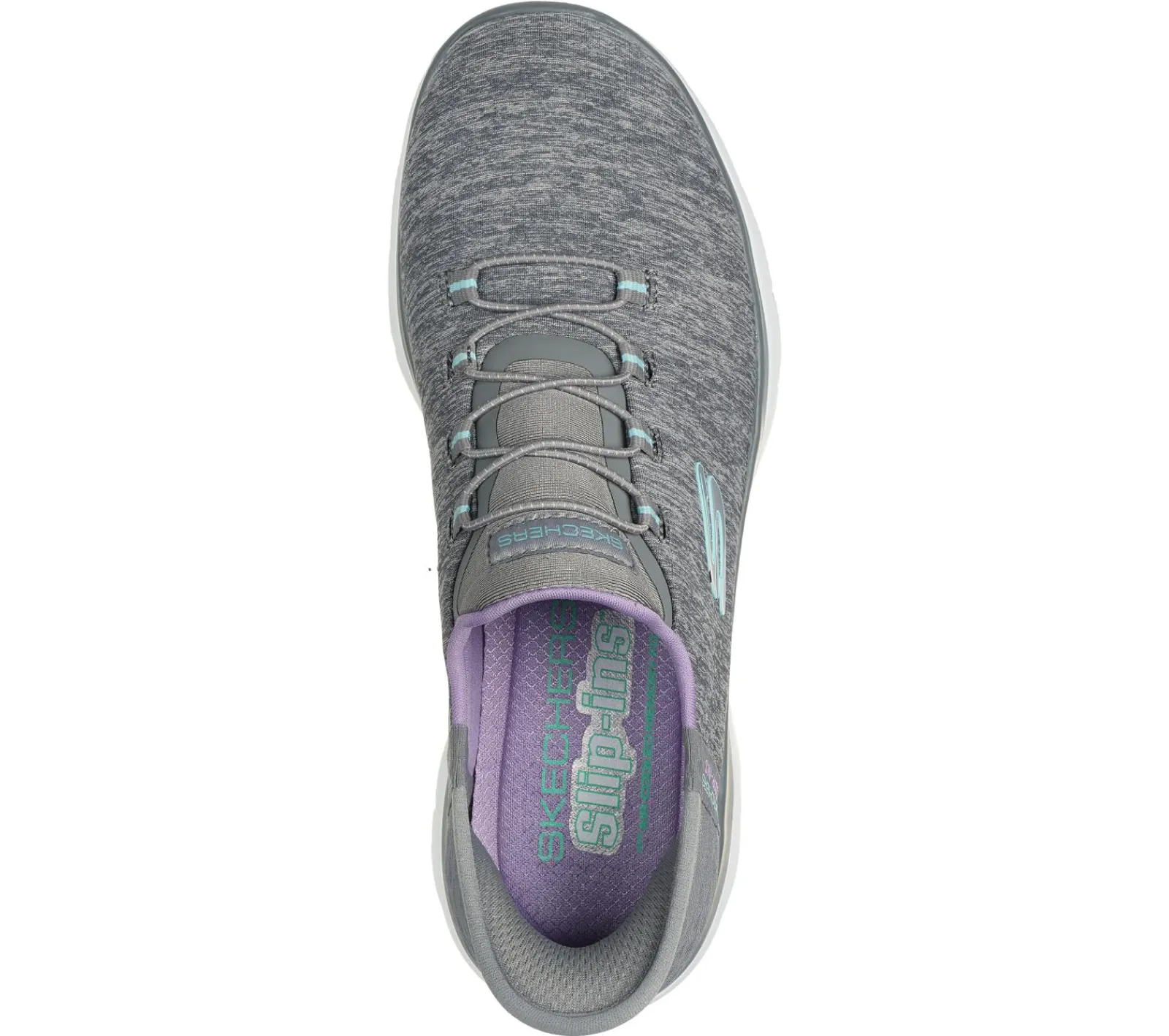 Calçado Sem Atacadores|Hands Free Slip-Ins-SKECHERS Slip-ins: Summits - Dazzling Haze CINZENTO / MENTA