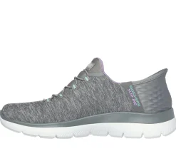Calçado Sem Atacadores|Hands Free Slip-Ins-SKECHERS Slip-ins: Summits - Dazzling Haze CINZENTO / MENTA