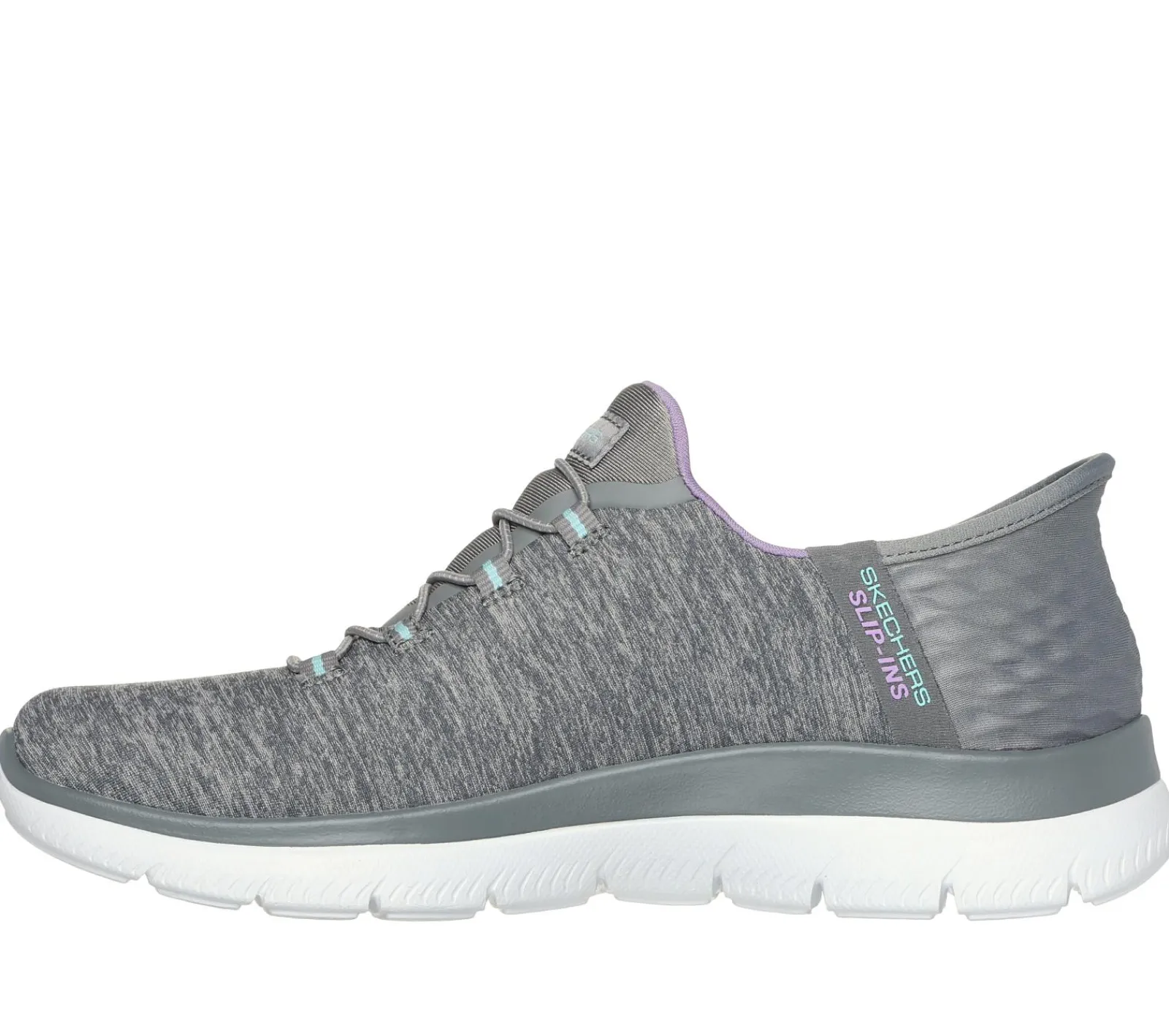 Calçado Sem Atacadores|Hands Free Slip-Ins-SKECHERS Slip-ins: Summits - Dazzling Haze CINZENTO / MENTA
