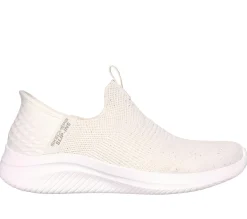Calçado Sem Atacadores|Hands Free Slip-Ins-SKECHERS Slip-ins: Ultra Flex 3.0 - Shiny Night BRANCO SUJO