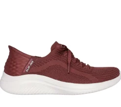 Calçado Sem Atacadores|Hands Free Slip-Ins-SKECHERS Slip-ins: Ultra Flex 3.0 - Brilliant BORDÔ