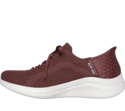 Calçado Sem Atacadores|Hands Free Slip-Ins-SKECHERS Slip-ins: Ultra Flex 3.0 - Brilliant BORDÔ