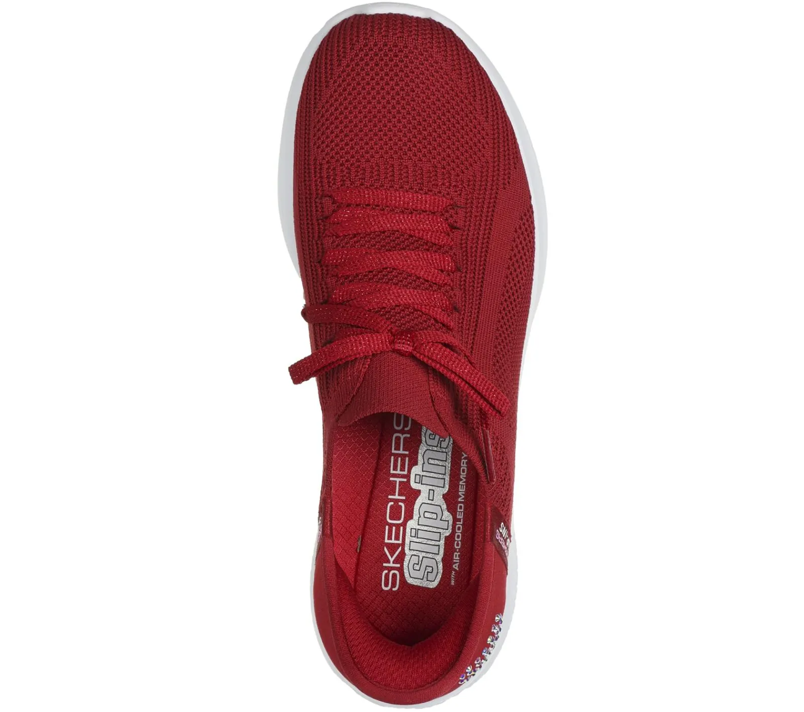 Calçado Sem Atacadores|Hands Free Slip-Ins-SKECHERS Slip-ins: Ultra Flex 3.0 - Heart Me VERMELHO