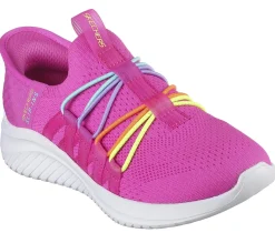 Hands Free Slip-Ins|Sapatilhas-SKECHERS Slip-ins: Ultra Flex 3.0 - Bungee Fun ROSA CHOQUE / MULTICOR