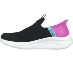 Calçado Sem Atacadores|Hands Free Slip-Ins-SKECHERS Slip-Ins: Ultra Flex 3.0 - Fresh Time PRETO / ROSA