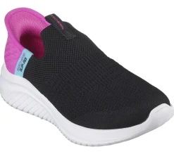 Calçado Sem Atacadores|Hands Free Slip-Ins-SKECHERS Slip-Ins: Ultra Flex 3.0 - Fresh Time PRETO / ROSA