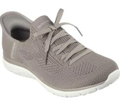 Calçado Sem Atacadores|Hands Free Slip-Ins-SKECHERS Slip-ins: Virtue - Divinity TAUPE