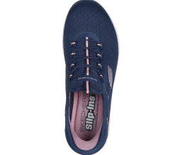 Calçado Sem Atacadores|Hands Free Slip-Ins-SKECHERS Slip-ins Waterproof: Summits - Best Choice NAVY / CORAL