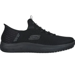 Hands Free Slip-Ins|Sapatilhas-SKECHERS Slip-ins Work Slip-Resistant: Summits - Colsin PRETO